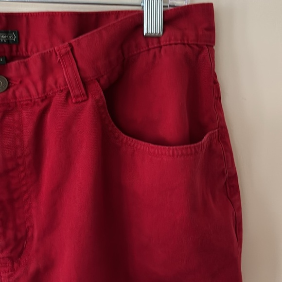 Lauren Jeans Company Ralph Lauren Red Cropped Jeans Size 14 - Picture 4 of 12